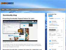 Tablet Screenshot of blog.sociobuddy.com